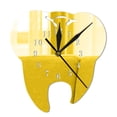 thumbnail image 2 of Stylish 1 Pc Creative Teeth Mirror Wall Clock Modern Diy Acrylic Home Décor, 2 of 7
