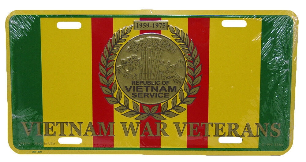 1959-1975 Rep Vietnam Service Vietnam War Veterans 6"x12" Aluminum License Plate 