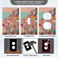 thumbnail image 3 of Yayeee Duplex Wall Plate 1-Gang 4.5"x2.7" Home Receptacle Light Switch Decorative Outlet Cover, Cityscape Painting, 3 of 7