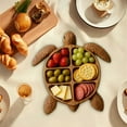 thumbnail image 2 of ACDANC 2026 New Turtle Charcuterie Platter,Ocean Themed Cheese Bread Board,Novelty Serving Tray Board for Cheese Meats Fruit,Animal Design Wood Serving Tray,Unique Birthday Gift (Turtle,11"), 2 of 4