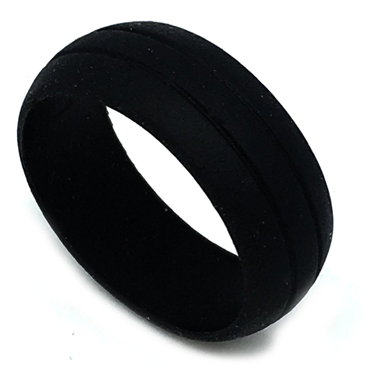 FSR - FLEXIBLE SILICON RINGS - 8MM Men or Ladies Flexible Light Gray