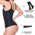thumbnail image 5 of QRIC Shapewear for Women Tummy Control Thong Bodysuit Open Bust Body Shaper Black, S, 5 of 6