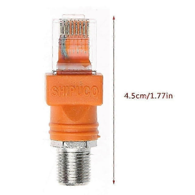 F-Type Connector RF Female to RJ45 Male Coaxial Coax Barrel Coupler Adapter