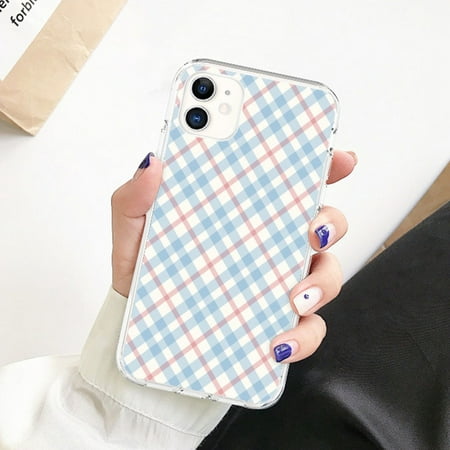 Cell Phone Case Blue Stripe Cute Pattern for Samsung for XiaoMi for Sony for Huawei for iPhone 15 Pro Max for iPhone 15/14/13/12/11/X/XR（Huawei P9 Lite）