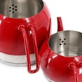 thumbnail image 3 of Korkmaz Rena 1.1 Liter Tea Pot and 2.4 Liter Kettle Set in Red, 3 of 6