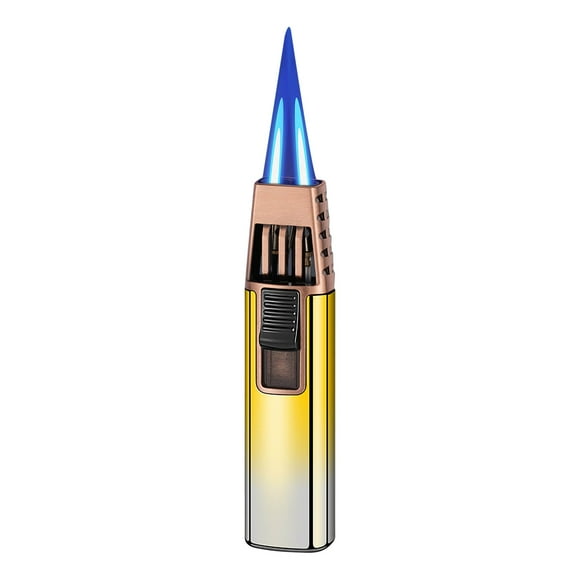 EARKITY Turbine Torcher Lighter, Turbine Jet Bright Fire Lighter, Portable Brightfire, Windproof Jet Torch Lighter, Refillable Gas Torch Lighter for Candle Camping Grill BBQ Kitchen