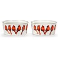 thumbnail image 1 of DEMDACO Dean Crouser Collection Regal Red Cardinal On Wire 8 ounce Stoneware Ramekins Bowl For Cooking Baking Set of 2, 1 of 4