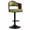 Green, variant on Dual Color Rustic Modern Height Adjustable Swivel Durable Material Steady Bar Stool for Hotel and Home Bar Commercial Use