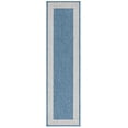 thumbnail image 2 of SAFAVIEH Beach House Wasif Bordered Indoor/Outdoor Runner Rug, Blue/Ivory, 2'2" x 8', 2 of 16