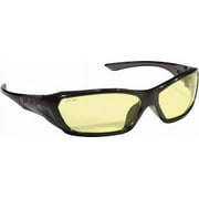 MCR Safety ForceFlex Protective Eyewear, Amber Lens, Duramass Hard Coat, Black Frame - 12 EA (135-FF124)