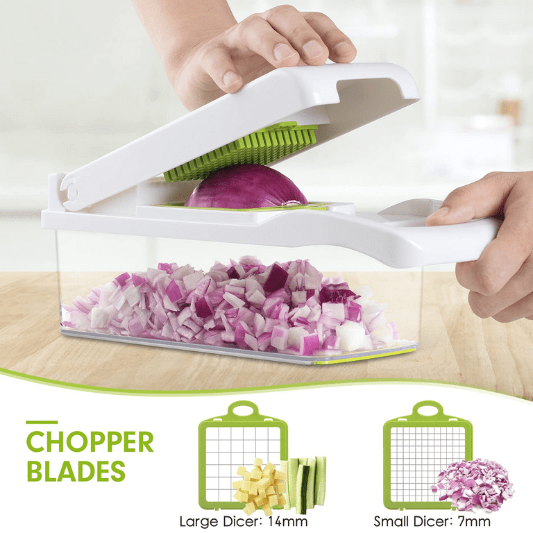 Kitchen Vegetable Slicer Handheld Chopper Safe Cutter Food Onion Dicer  Tools Kit