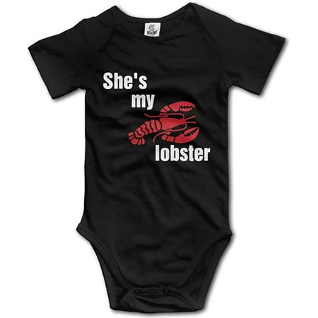 

100% Cotton Baby Onesie She s My Lobster For Life Guy Short Sleeve Bodysuit