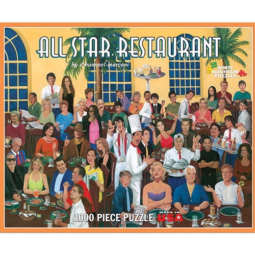 All Star Restaurant 1000 Puzzle Hummel-marconi White Mountain Celebs for sale online 