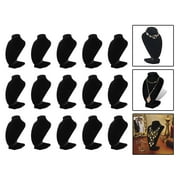 15x Velvet Jewelry Bust Display Necklace Figure Holder Organizer
