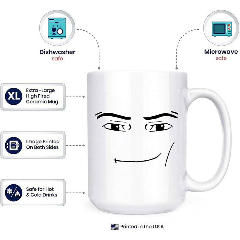 11oz Game Inspired man Face Mug Funny Men or Woman Faces Coffee Mug Cute  Gamer Birthday Gift Back To School Mug