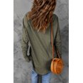 thumbnail image 3 of Sweat-shirt Vert à Manches Longues Col Rond et Manches Longues pour Femmes, 3 of 8