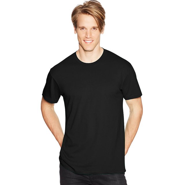 Hanes T-Shirt Nano pour Hommes_noir_2TG