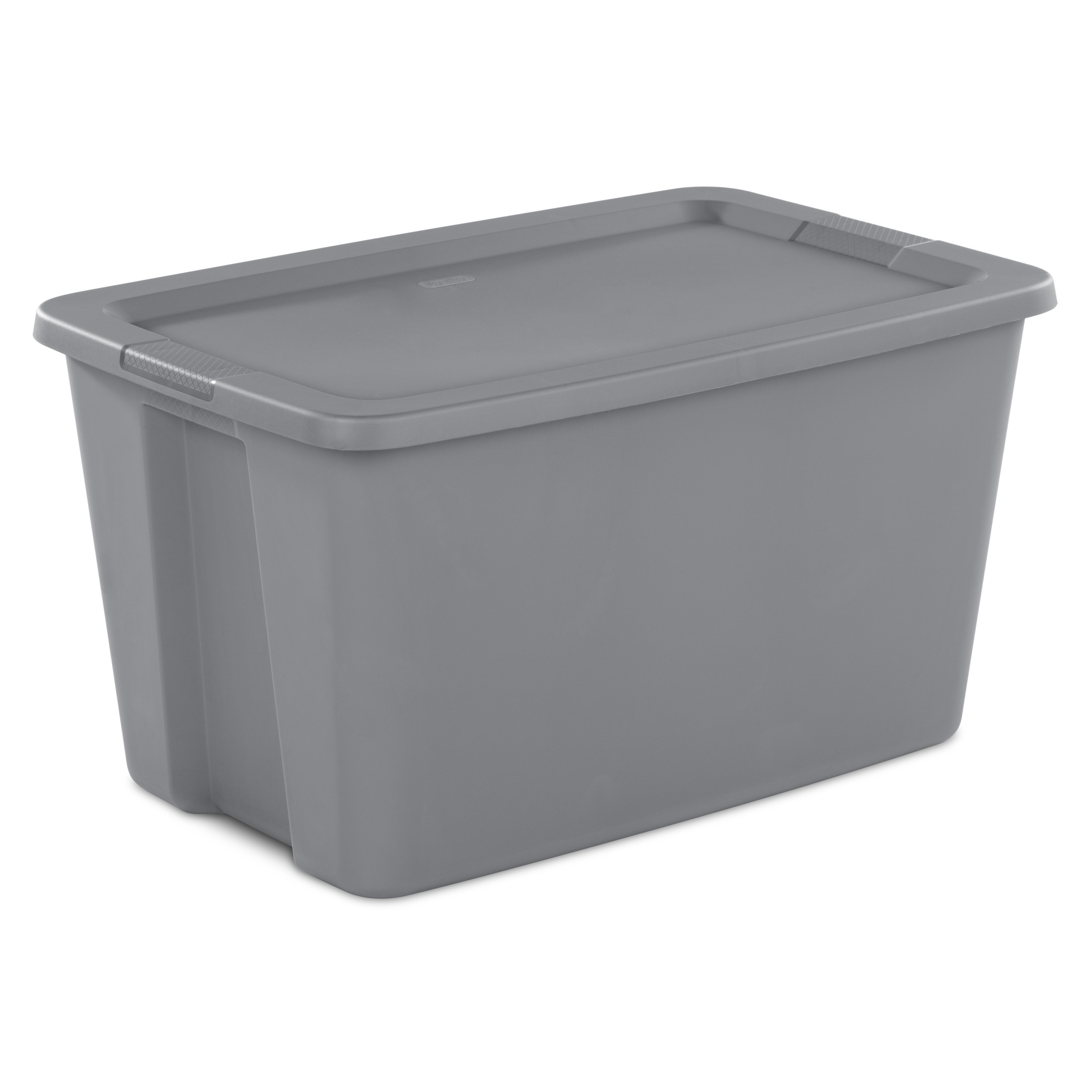 Sterilite 30-Gallon Storage Bin with Snap-On Lid, Gray photo 1
