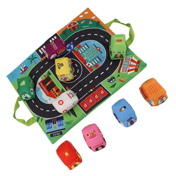 Juego de juguetes suaves con tapete de juego, juego de juguetes suaves para bebés Juego de juguetes suaves para bebés Juego de juguetes suaves para niños pequeños Aspecto llamativo