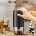 thumbnail image 5 of Coffee Grinder Ceramic Mills,USB Rechargeable,Adjustable Setting Slow-Grind Result Better Taste Coffee(USB Rechargeable) - black, 5 of 7
