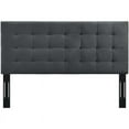 thumbnail image 4 of Modway Paisley Tufted Full/Queen Performance Velvet Headboard in Gray, 4 of 6