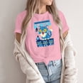 thumbnail image 3 of Pop cazadora para niña Demon Hunters Round-Neck Printed Anime Trio Poster T Shirt （Pink）, 3 of 3