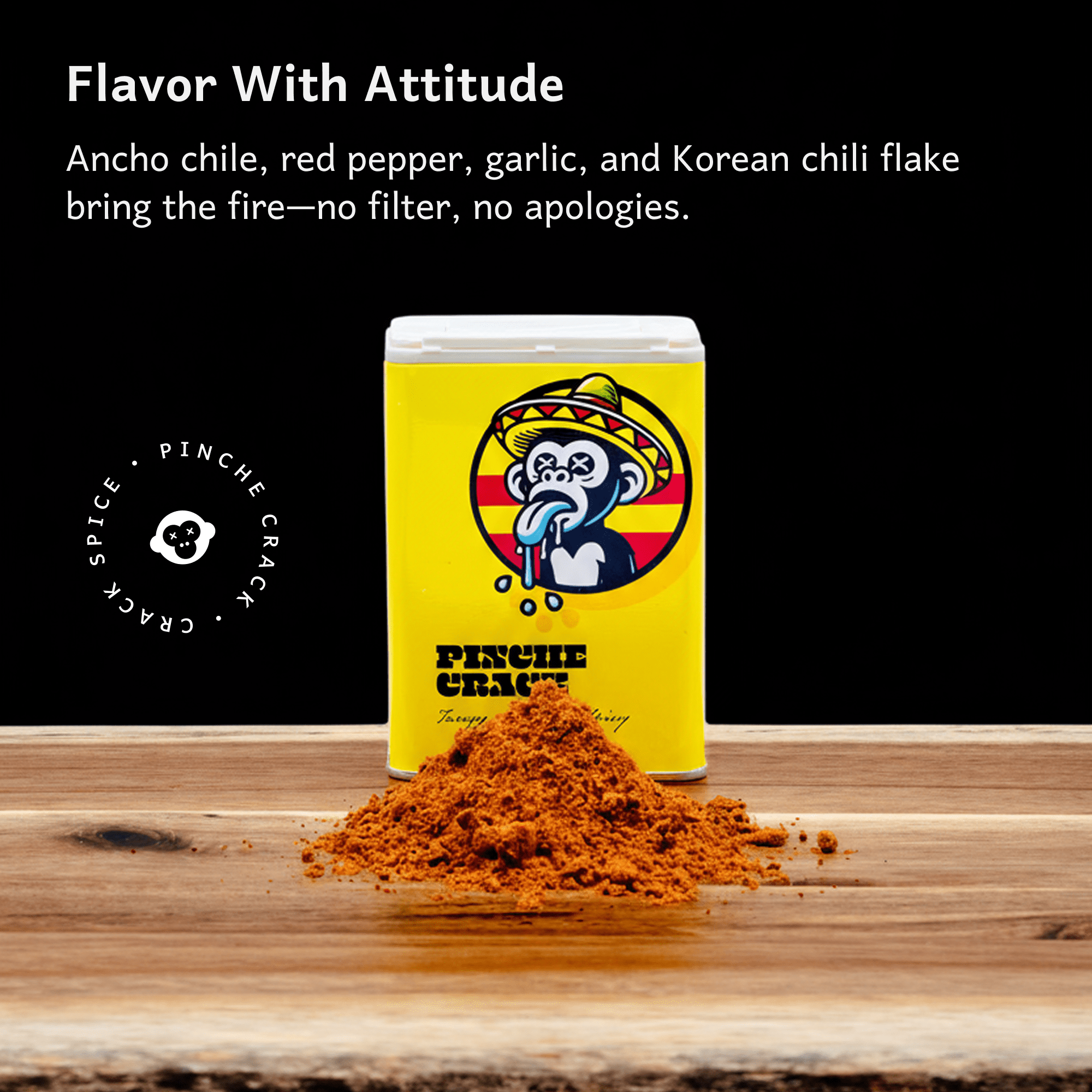Pinche Crack – Mexican-Inspired Chile Spice Blend | Smoky, Tangy