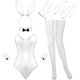 thumbnail image 1 of Disfraz de conejito, lencería y cola para mujer, conjunto de traje de conejo para juego de roles, disfraz de Navidad para Halloween, fiesta de cosplay (extragrande), 1 of 2