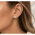 thumbnail image 4 of Pompeii 1ct Round Cut Diamond Stud Earrings in 14K Yellow Gold with Screw Backs (I-J,I1), 4 of 5