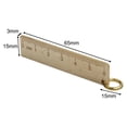 thumbnail image 4 of Portable Brass Ruler Set of 4 Essential Measuring Tools for Accurate Drawings, 4 of 8