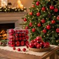 thumbnail image 4 of Christmas Decorations Clearance – 50 PCS Christmas Ornaments Set, Shatterproof Christmas Tree Balls Ornaments, Christmas Ball Hanging Decor for Xmas Tree Home Indoor Outdoor Party (Red), 4 of 9