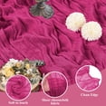 thumbnail image 3 of Tapete de mesa Aseem, 3 unidades, 89 x 305 cm, gasa fucsia, 3 of 7