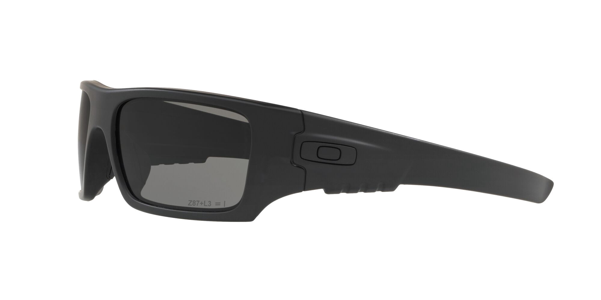 Oakley SI Ballistic Det Cord Sunglasses, Rectangular Safety Eyeglasses with Case, Size 61, Matte Black/Grey