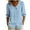 Light Blue, variant on Button Down Shirts Women Polka Dots Print 3/4 Sleeve Retro Trendy Travel Casual Spring Summer Blouses (S, Pink)