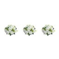 thumbnail image 3 of Justharion 1/2/3/5 Exquisite Simplicity Fake Flower Ball Arrangement Bouquet For Minimalist Décor white 3PCS, 3 of 6