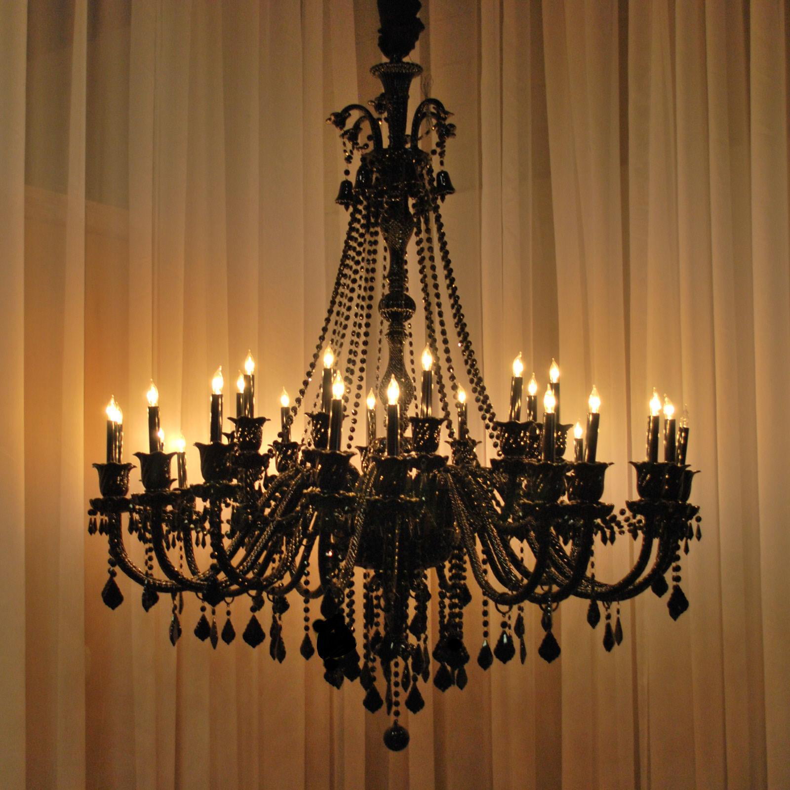 Black Modern Chandelier Gothic Crystal Chandelier Lighting 5 Light Dining Room Chandelier