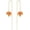 Red Orange, variant on Gold Long Chain Threader Earrings for Women - Fashion Statement Drop Dangle Thread Earrings Jewelry Gift