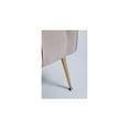 thumbnail image 3 of Velvet Accent Chair with Ottoman - Modern Tufted Wingback Chair, Beige Upholstery, Armrest & Cushion, 3 of 8