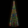 thumbnail image 4 of vidaXL Christmas Tree Light on Flagpole 3000 LEDs Blue 315", 4 of 72