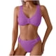 thumbnail image 2 of Traje de baño para mujer, moda, cómodo, color sólido, bikini, traje de baño de color liso para mujer, conjuntos de bikinis, trajes de baño para mujer, 2 of 8
