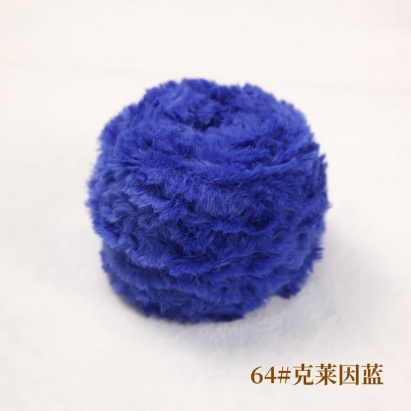 NAMZI 100g Super Chunky Chenille Yarn, Bulky Fluffy Thick Plush Yarn, Ideal for Crocheting, Hand-Knitted Blankets & Cozy Knitting Projects ,Royal blue