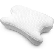 DMI CPAP Memory Foam Sleep Apnea Pillow, Suitable for All CPAP Masks, Reduces Mask Pressure and Air Leaks, Aligns Neck, Shoulders, and Spine, Hose Tether, High Rebound Foam