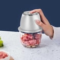 thumbnail image 3 of 2026 Upgrade Electric Garlic Chopper, Electric Mini Food Processor Portable Veggie Cutter Chopper, USB Rechargeable Food Chopper for Mashing Garlic Chili Onion Fruit Ginger (White), 3 of 6