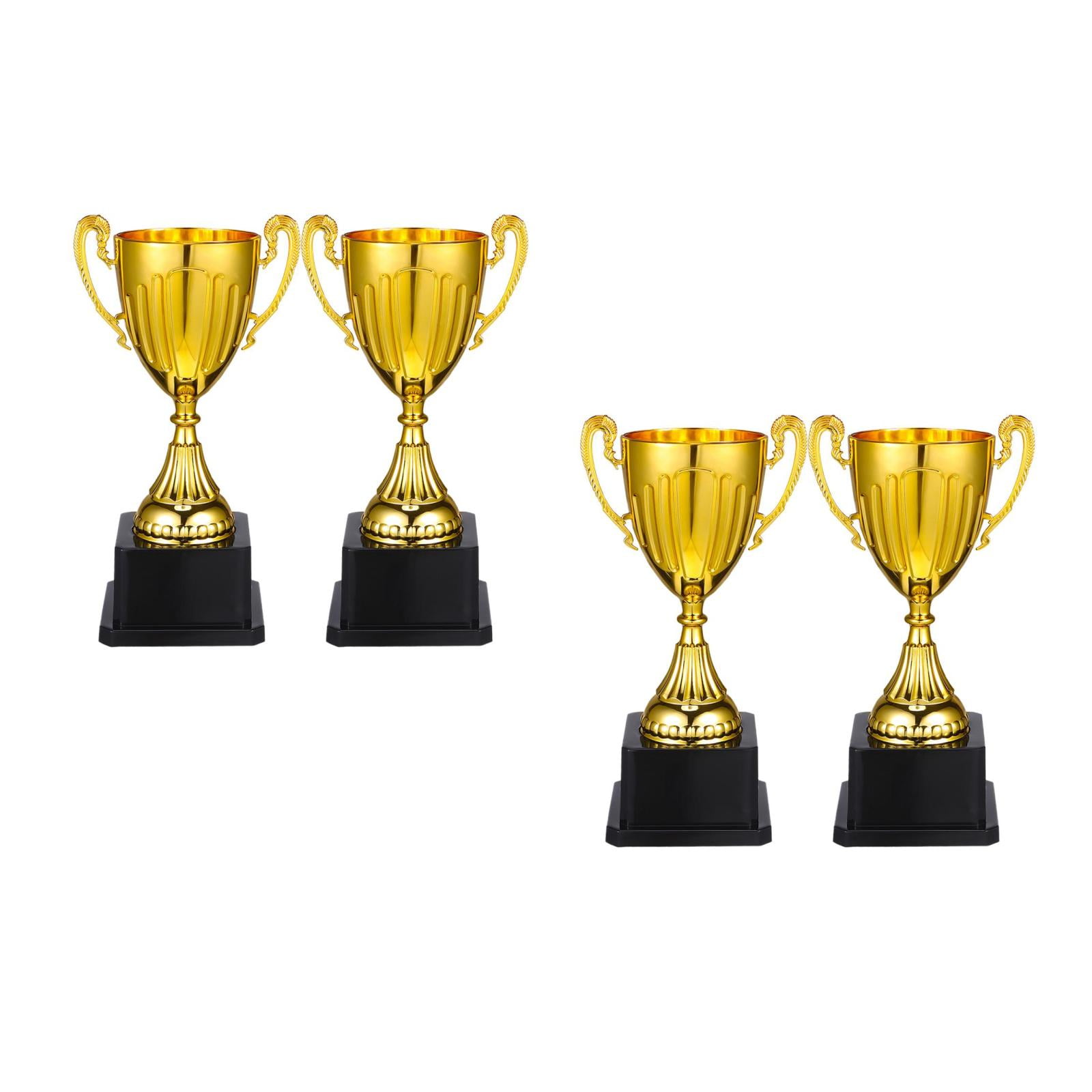 Masteelf 4 pcs Mini Trophies for Kids Award Trophy Cups Plastic Award Trophies Prize for Sports Kids Classroom School Rewards Competition