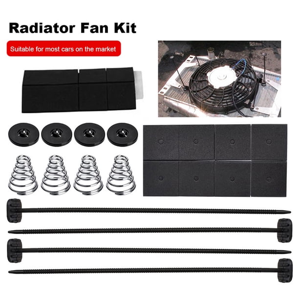 Bridas Con Cremallera Para Ventilador De Radiador, Juego De Correas De Montaje Para Ventilador De Radiador Eléctrico | Correa De Sujeción Para Ventilador De Refrigeración Eléctrico Y Enfriador De