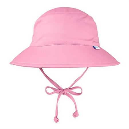 i play. by green sprouts baby breathable swim & sun bucket hat, light pink,