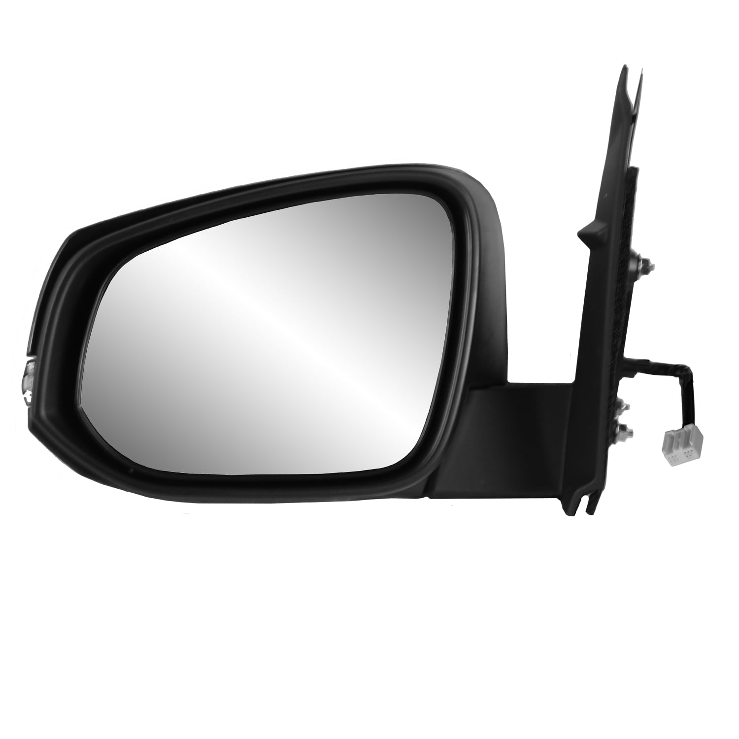 w/o spot Mirror Foldaway Textured Black Heated Power Driver Side Mirror for Toyota Tacoma w/o Puddle lamp w/o Blind spot Detection System 