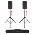 thumbnail image 4 of Gator Frameworks GFW-SPK-3000 Deluxe Tripod Speaker Stands, Black, 2 Count, 4 of 4