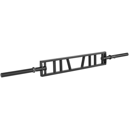 VEVOR Multi-Grip Barbell, 2-inch 3 Positions Swiss Bar, 550 LBS Capacity Heavy Duty Swiss Barbell Training Equipment, with 2 Collars and Knurled Grips