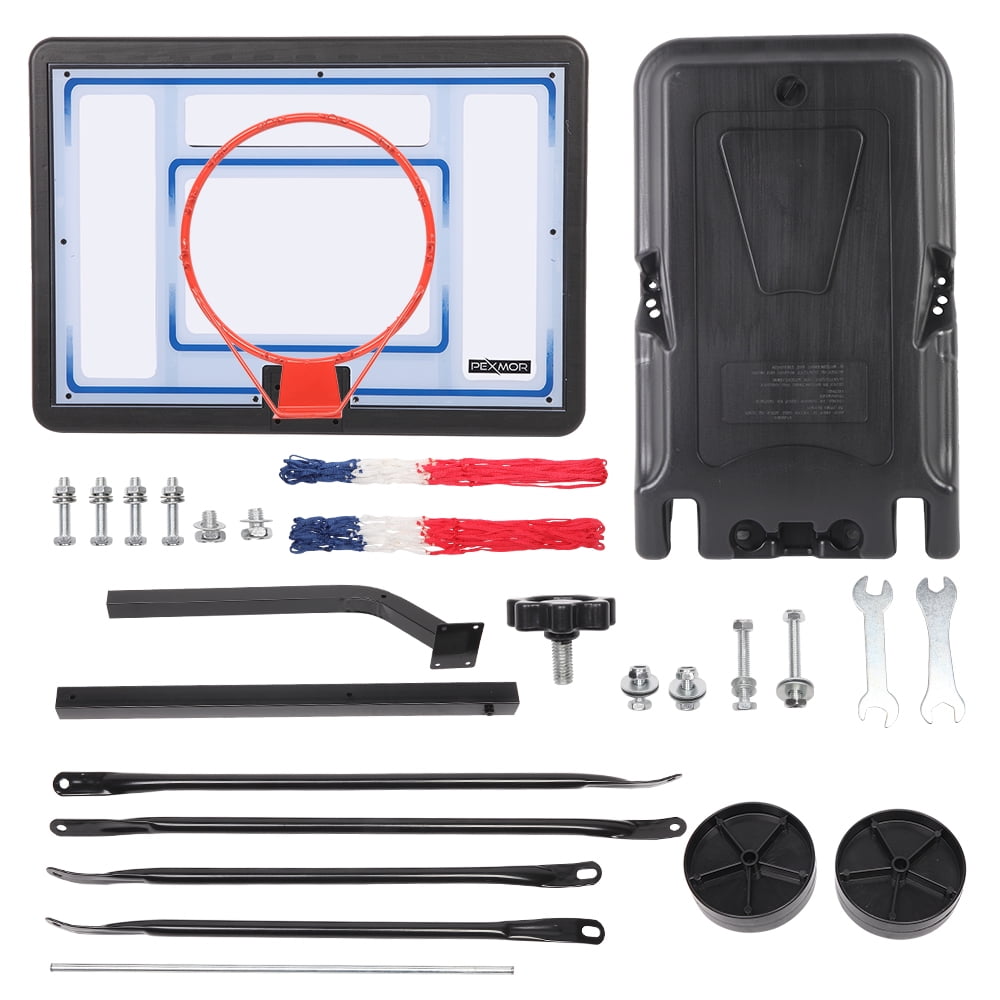 PEXMOR Basketball Hoop for Pool, 45" - 53" Height Poolside Basketball Goal System for Kids and Adult Family Fun